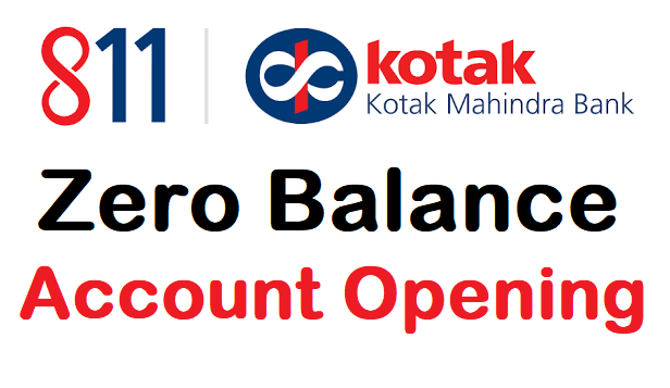 Kotak zero balance bank account